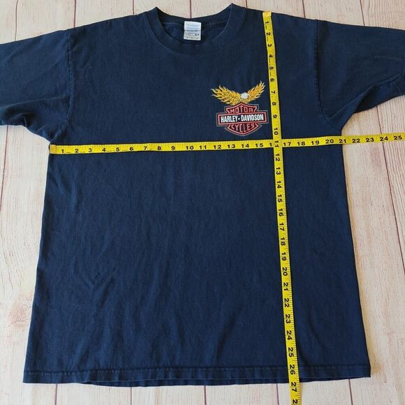 Yazbek Harley Davidson Puerto Vallarta fire eagle graphic tee sz L - Picture 5 of 6